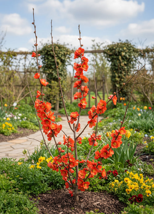 Cognassier du Japon à fleurs (Chaenomeles japonica)