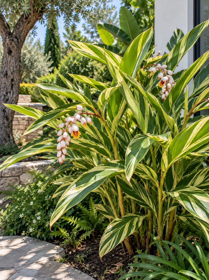 Gingembre coquille (Alpinia zerumbet Variegata)