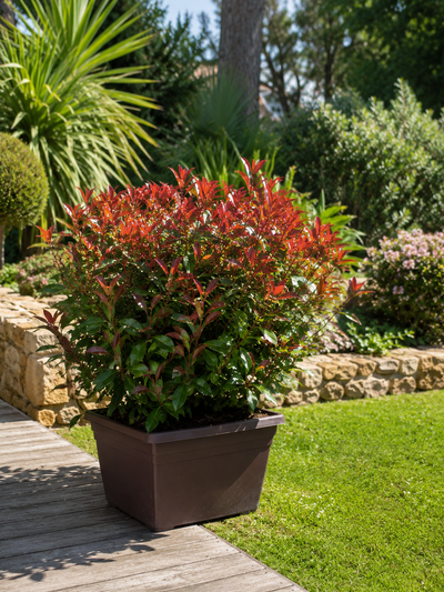 Photinia Red Robin en jardinière