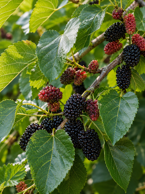 Mûrier noir en demi-tige