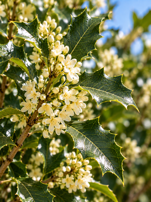 Osmanthe à feuilles de houx en cépée remontée (Osmanthus Aquifolium)