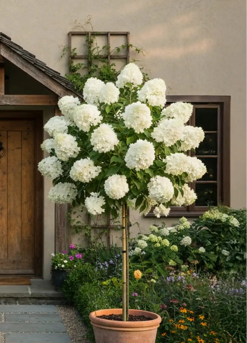 Hortensia en demi-tige (Hydrangea paniculata)