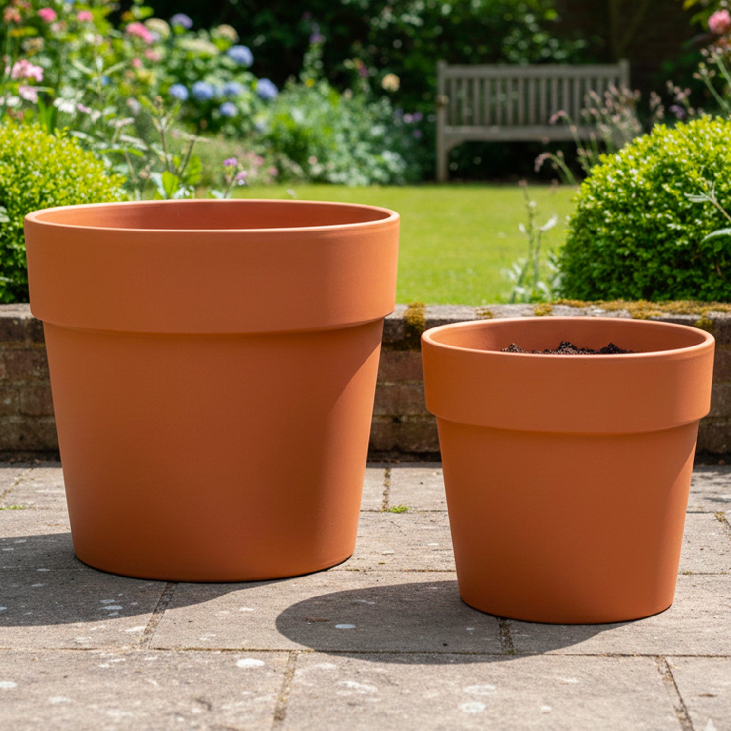 Pots de fleurs en terre cuite