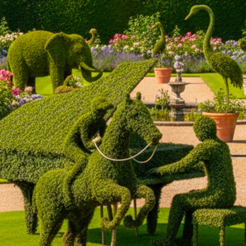 Troène du Yunnan en topiaire