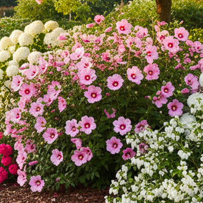 Hibiscus en touffe (Hibiscus syriacus)
