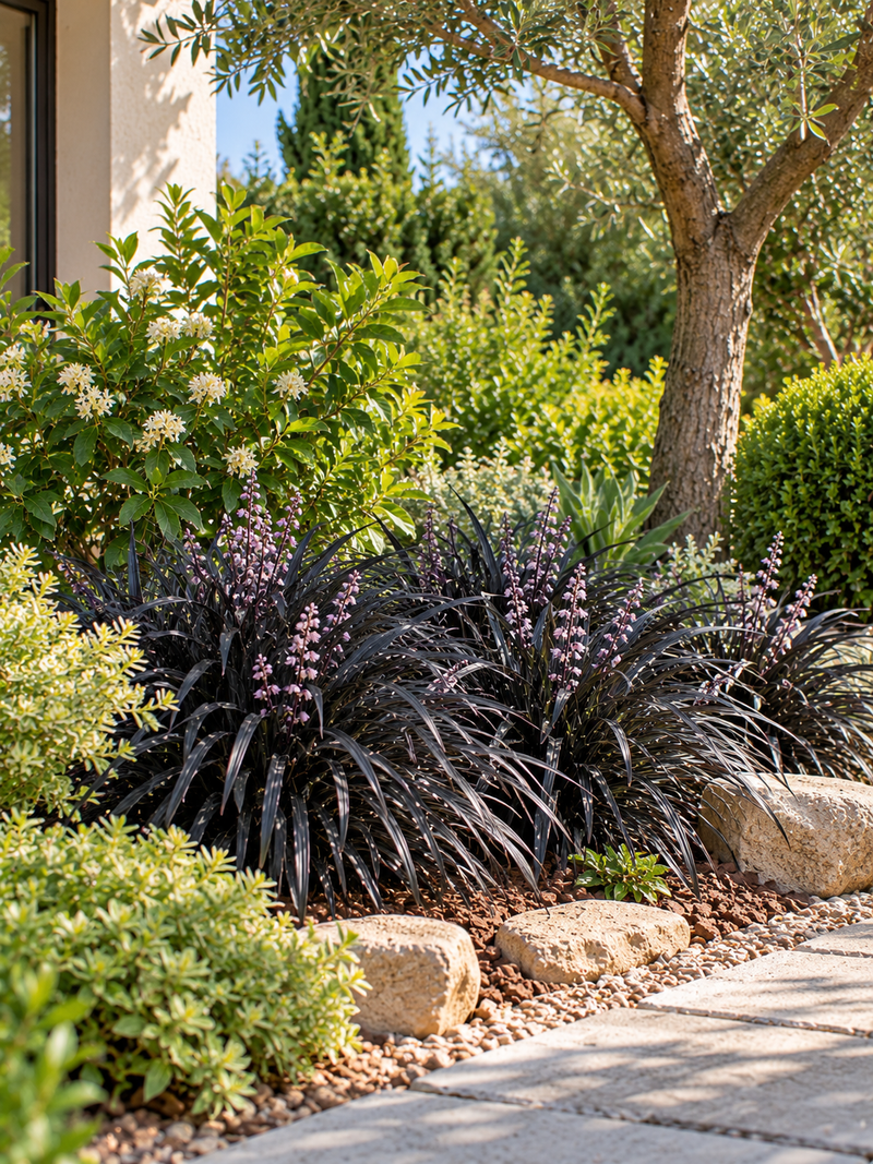 Ophiopogon noir (Ophiopogon planiscapus Nigrescens)