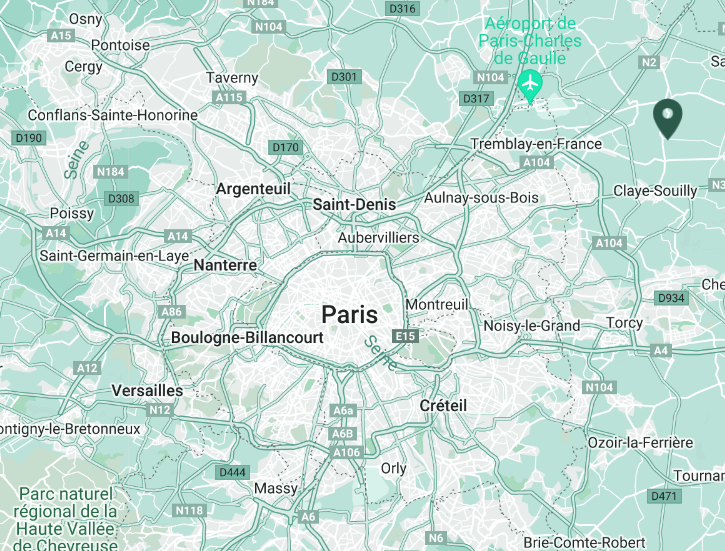 Map Adresse Plantes Ile de France