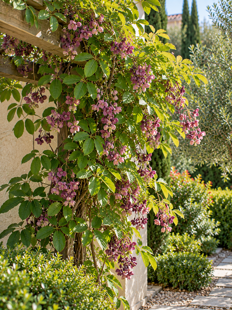 Akébie à cinq feuilles (Akebia quinata)