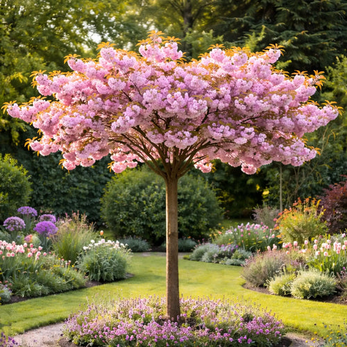 Cerisier Japonais à Fleurs en demi-tige (Prunus Serrulata Kanzan)